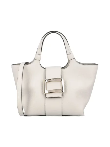 Shopperka Roger Vivier skórzana szara