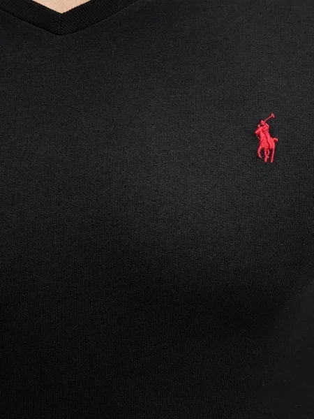 Футболка Polo Ralph Lauren однотонна чорний