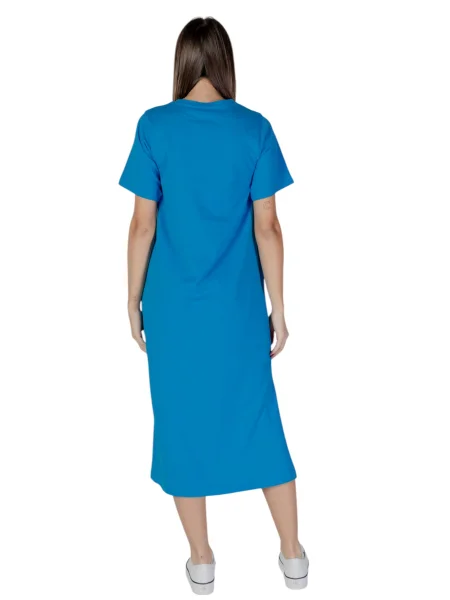 Sukienka midi B.young do kolan niebieska