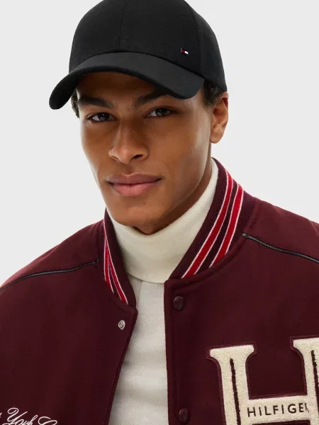 Вовняна кепка Tommy Hilfiger чорна