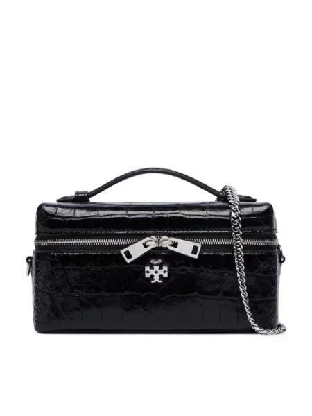 Tory Burch Geantă Charlie Embossed negru