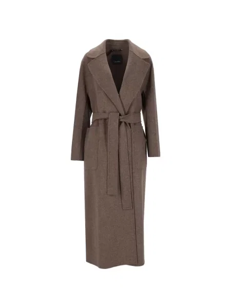 Cu centură palton 's Max Mara maro