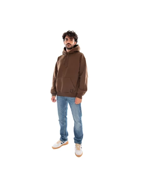 Bluza z kapturem Levi's z kapturem brązowa