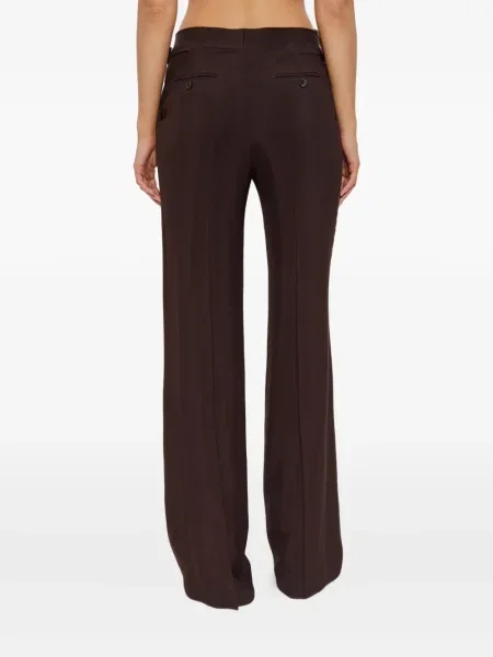 Pantaloni Tom Ford plisate maro