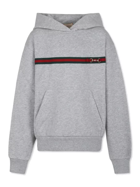 Bluza z kapturem dziecięca Gucci szara