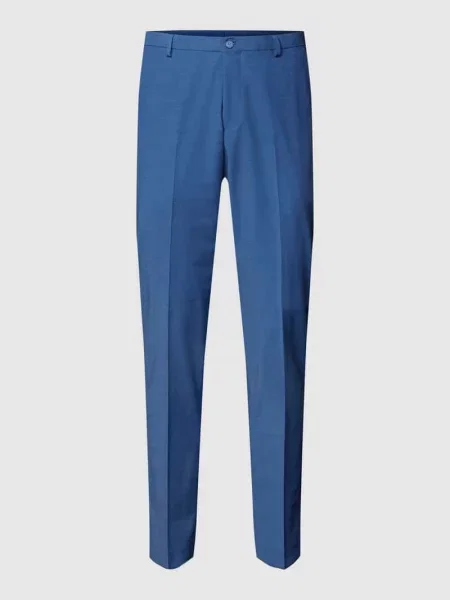 Spodnie garniturowe o kroju slim fit z kantami Mcneal niebieskie