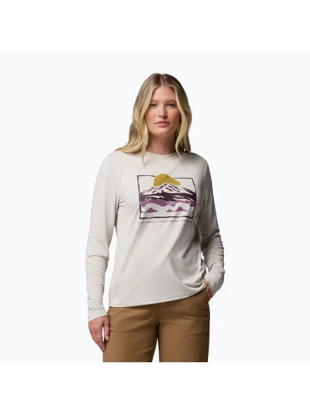 Tricou cu mânecă lungă Columbia cu strasuri
