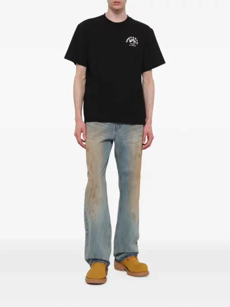 Tricou Vowels cu imagine negru