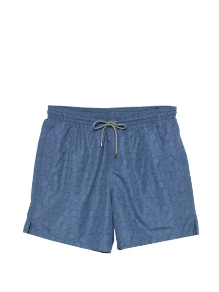 Slip de baie Corneliani cu imagine albastru