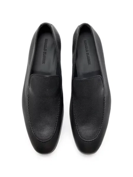 Pantofi loafer Manolo Blahnik din piele negru
