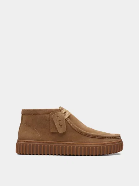 Clarks Черевики текстиль коричневий