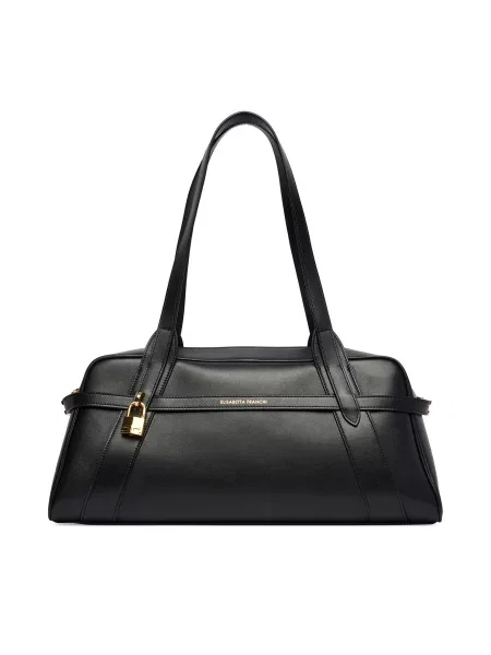 Elisabetta Franchi De piele geantă pe umăr negru