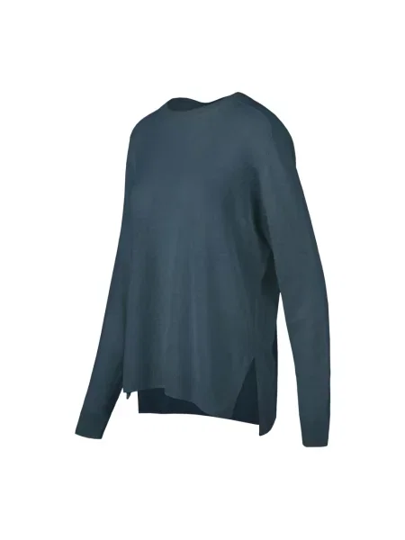 Lniany sweter Bomboogie niebieski