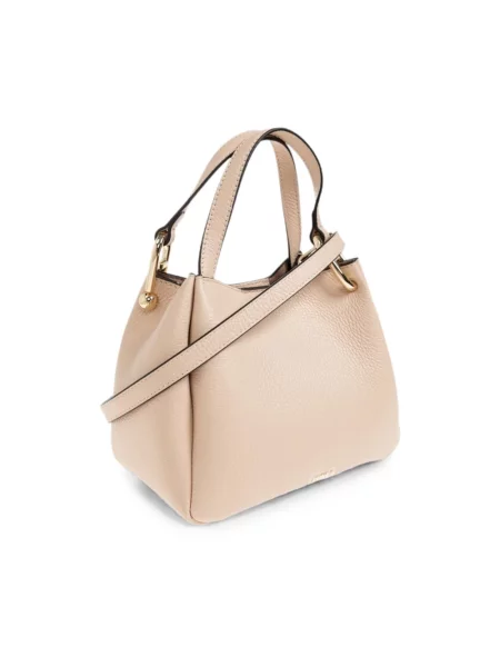 Shopperka Furla skórzana beżowa