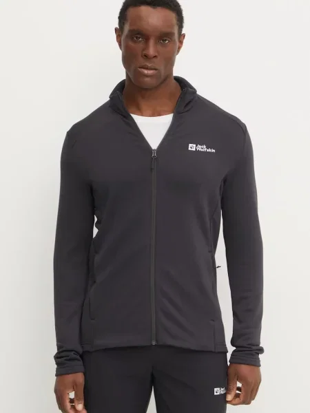 Sportovní mikina Jack Wolfskin Kolbenberg šedá