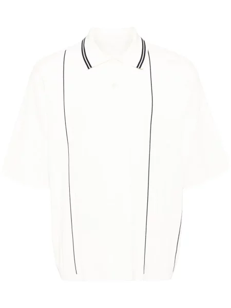 Polo Croquis tricotate alb