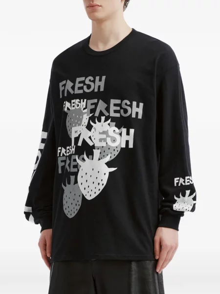 Lung tricou Westfall cu imagine negru