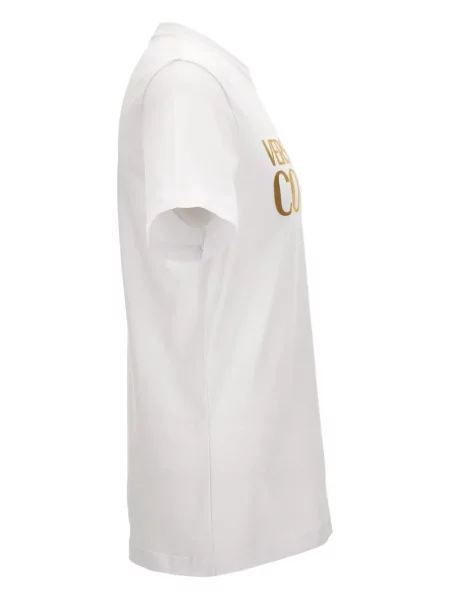 Tricou Versace Jeans Couture cu imagine alb