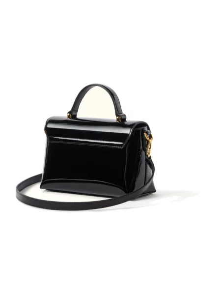 Top Furla skórzany czarny