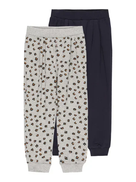 MINYMO Pantaloni bleumarin / maro / gri amestecat negru