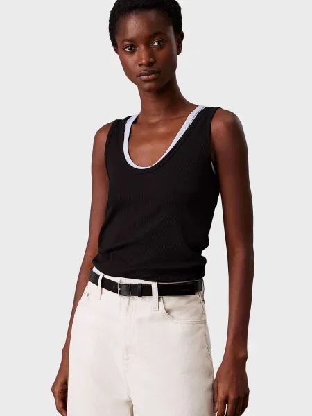 Топ Calvin Klein з модала чорний