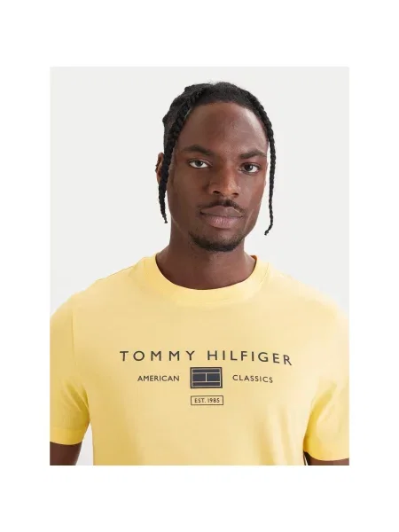 Tricou Tommy Hilfiger galben