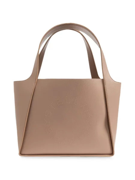Geantă shopper Stella Mccartney cu autograf roz