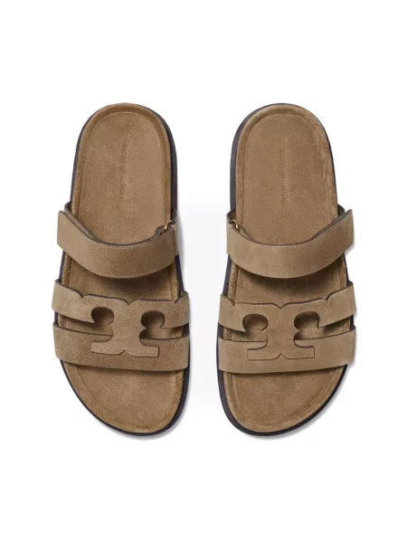 Klapki Tory Burch beżowe