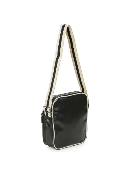 Geantă FRED PERRY Classic Side Bag Black/ Ecru 2 l negru