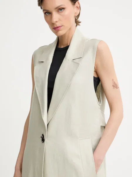Armani Exchange пальто лляне