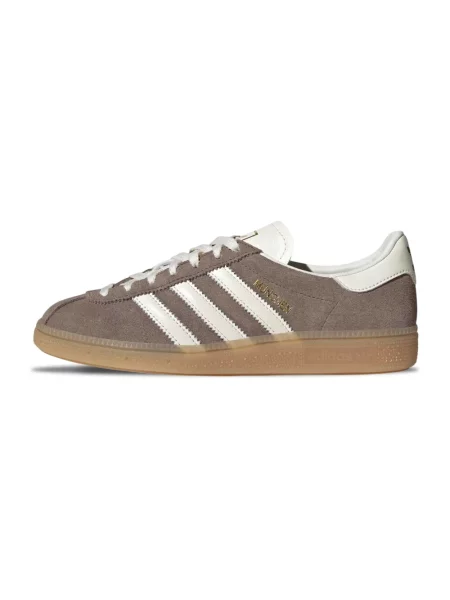 Sneakersy Adidas skórzane brązowe