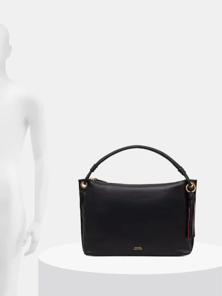 Tommy Hilfiger шопинг чанта дамска от кожа черно