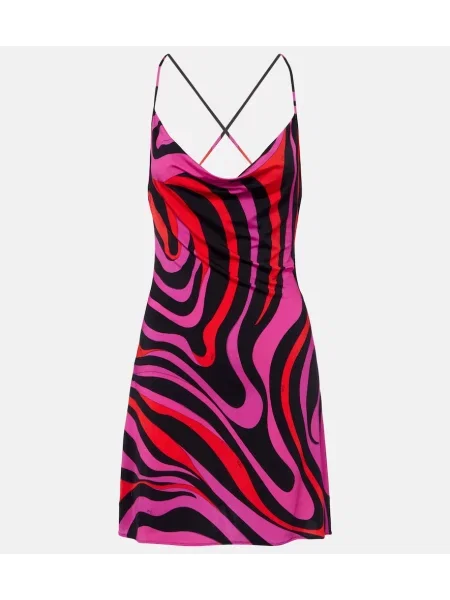 Rochie Pucci din jerseu drapată violet
