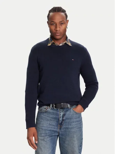 Tommy Jeans Megztinis Tamsiai mėlyna