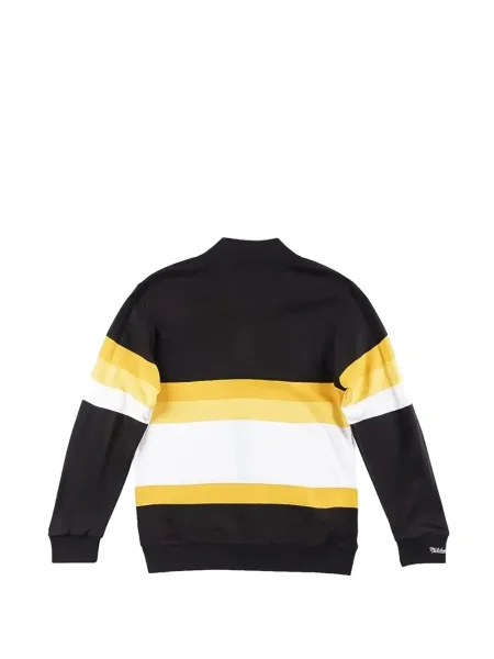 Pulover Mitchell & Ness cu dungi negru