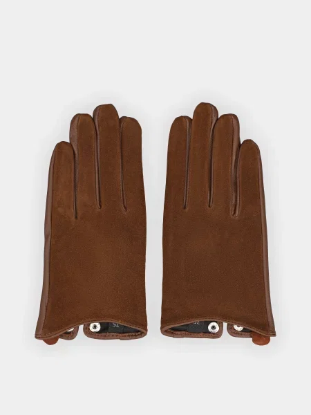Braska Рукавички Шкіра коричневий