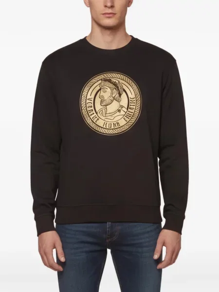 Суитчър Versace Jeans Couture с принт черно