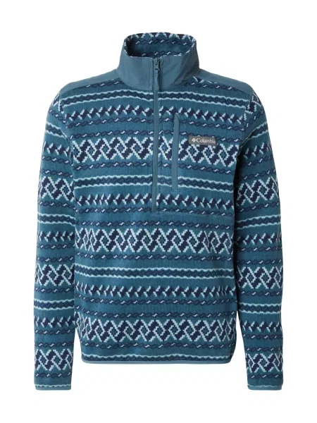 COLUMBIA Pulovere sport Weather™ cyan / albastru închis alb