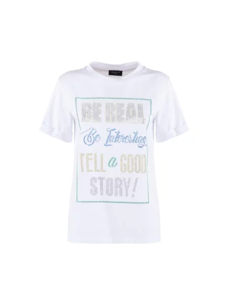 Koszulka Nenette z krótkim rękawem biała