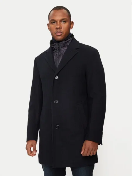 Hechter Paris Palton de lână Bleumarin