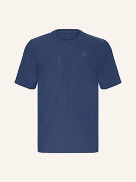 Lululemon Tričko Striped Mesh tmavě modrá