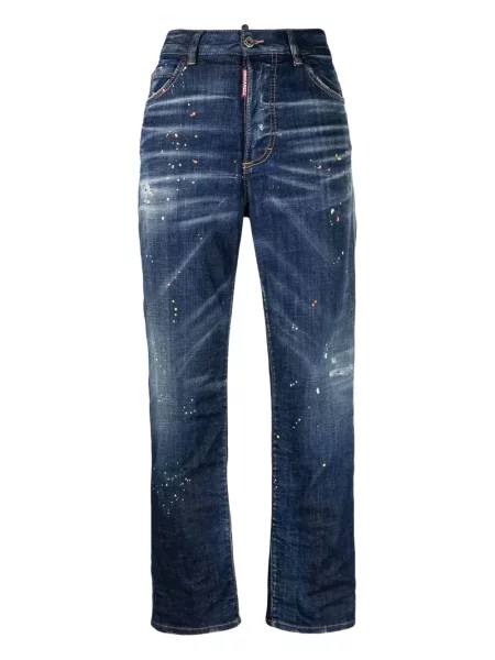 Zwężane dżinsy Dsquared2 zwężany niebieski