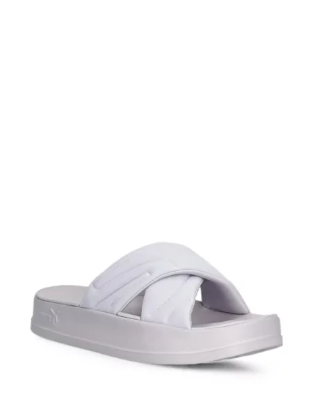 Matlasat papuci Puma cu bretele violet