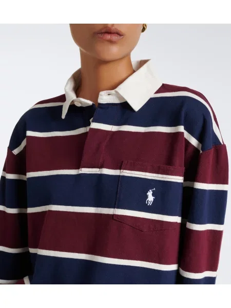 Tricou polo Polo Ralph Lauren cu dungi din jerseu