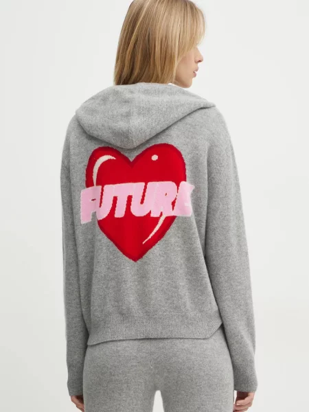 Pulover iz kašmirja FROM FUTURE siva