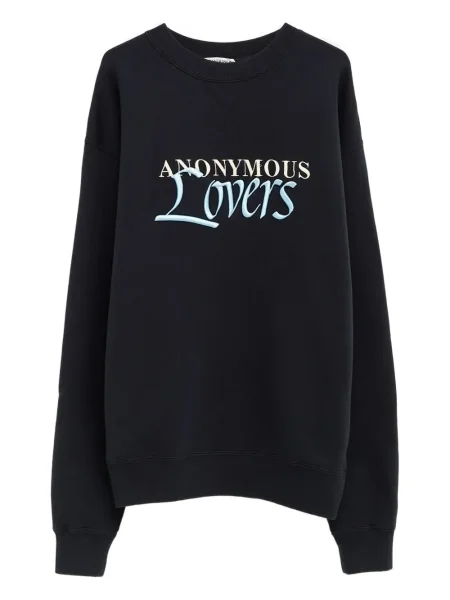 Hanorac crewneck Jw Anderson cu broderie negru