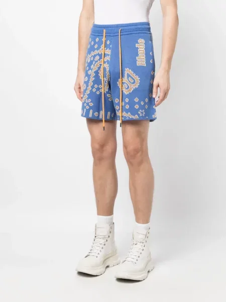 Πλεκτά σορτς Rhude μπλε