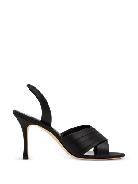 Dirželis sandalai Manolo Blahnik slingback juoda