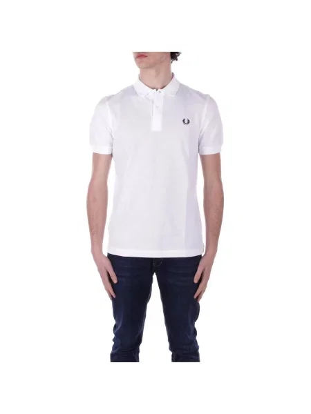 Tricou polo Fred Perry alb