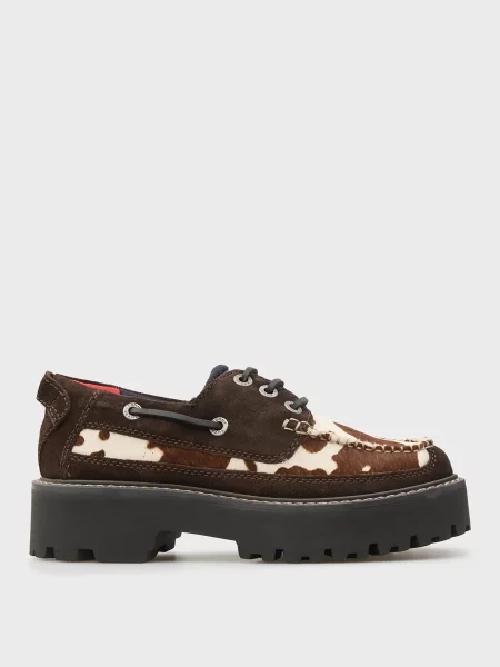 Кожаные туфли Tommy Jeans коричневые